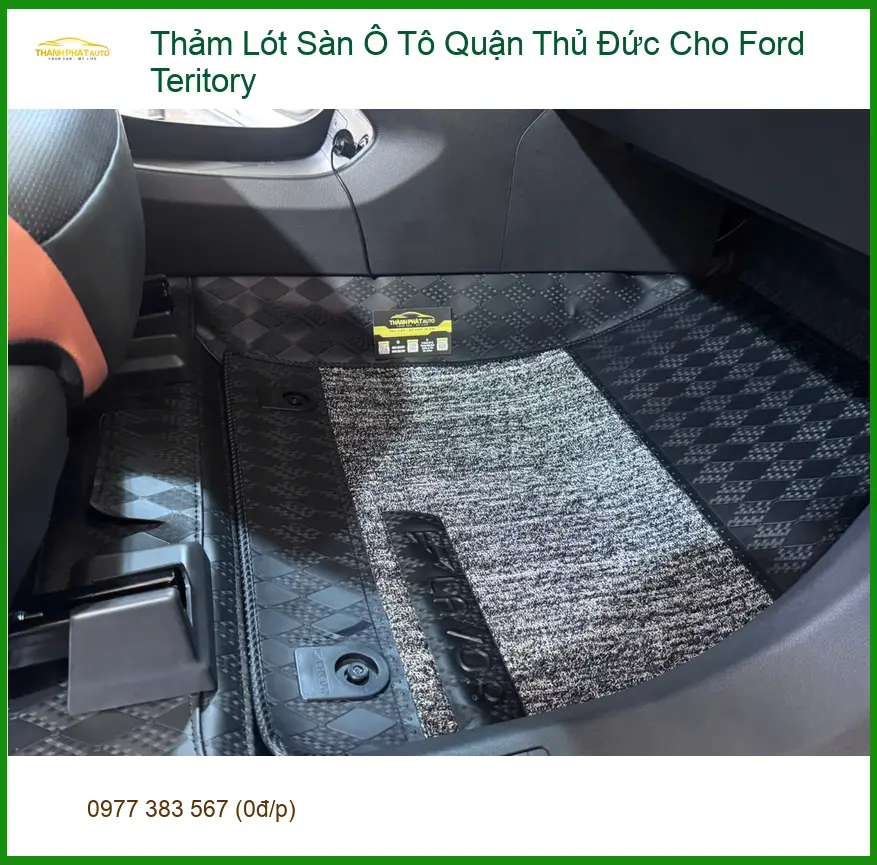 Anh Minh thay thảm lót sàn ô tô Ford Teritory tại Quận Thủ Đức vì thảm cũ khó vệ sinh ảnh thực tế 2