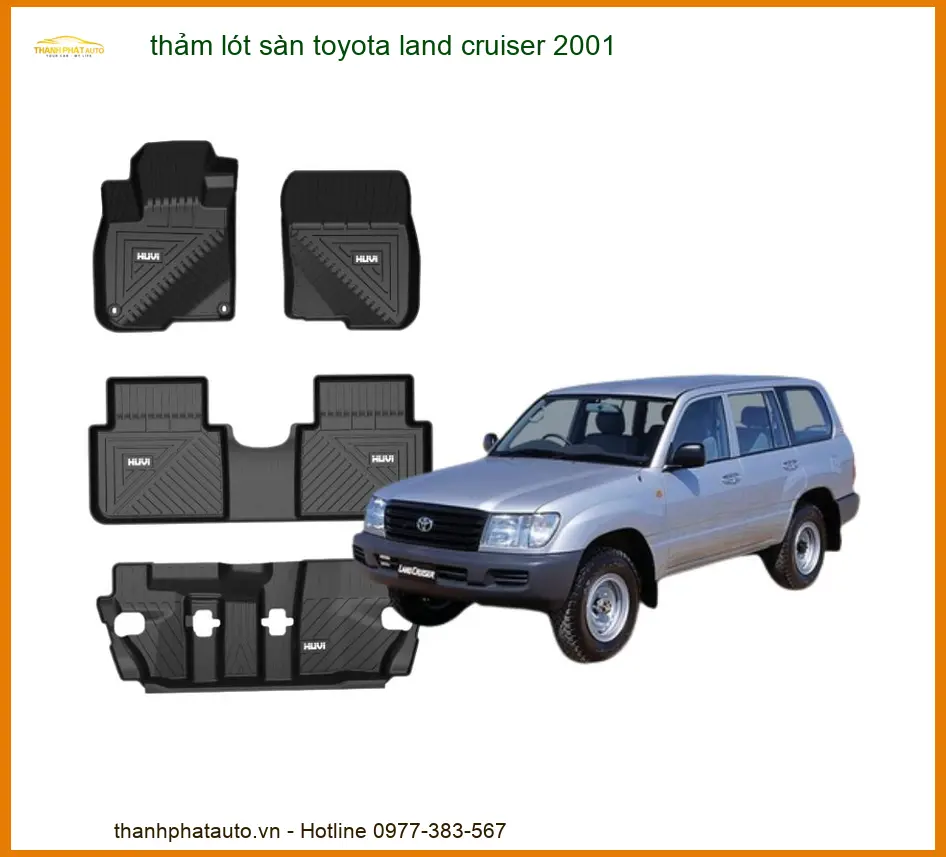 Thảm Lót Sàn Cao Cấp Toyota Land Cruiser 2001 - Nơi Lắp Đặt Uy Tín TPHCM