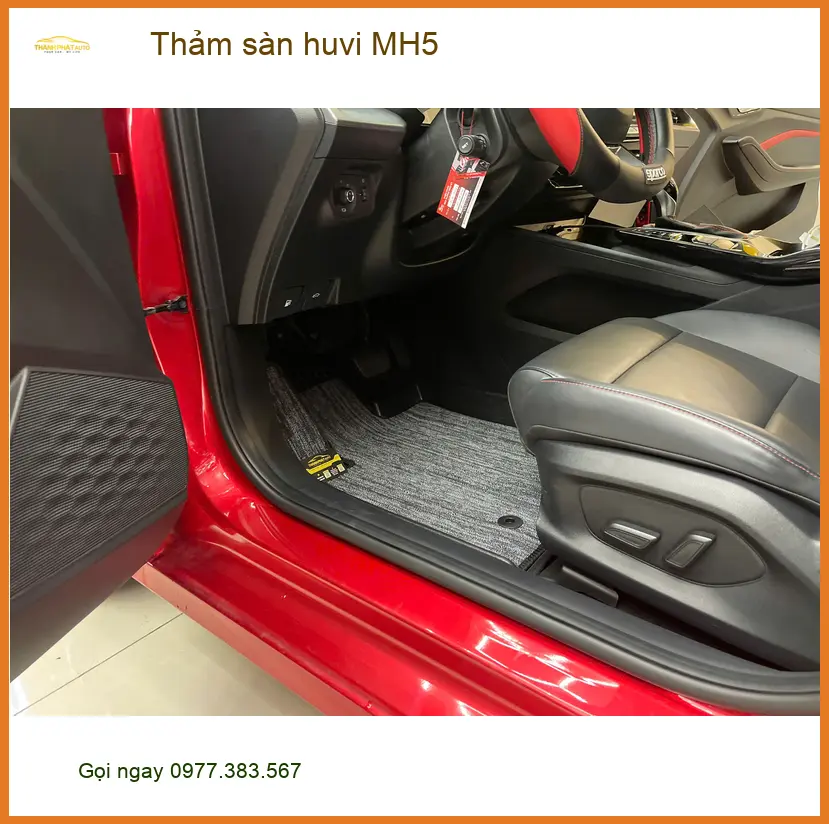 Chị Yến thay thảm sàn Huvi MH5 cho Honda CR-V ở Bình Thạnh, muốn dễ vệ sinh. ảnh thực tế 4