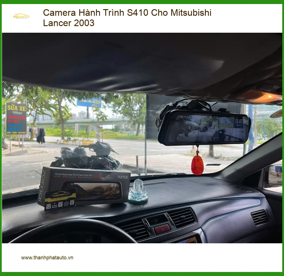 Anh Tùng lắp Camera Hành Trình S410 cho Mitsubishi Lancer 2003 tại Quận 9