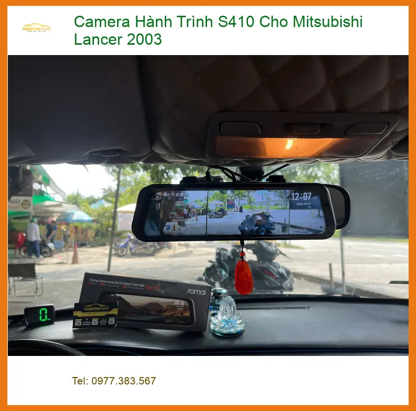 Anh Tùng lắp Camera Hành Trình S410 cho Mitsubishi Lancer 2003 tại Quận 9 ảnh thực tế 2