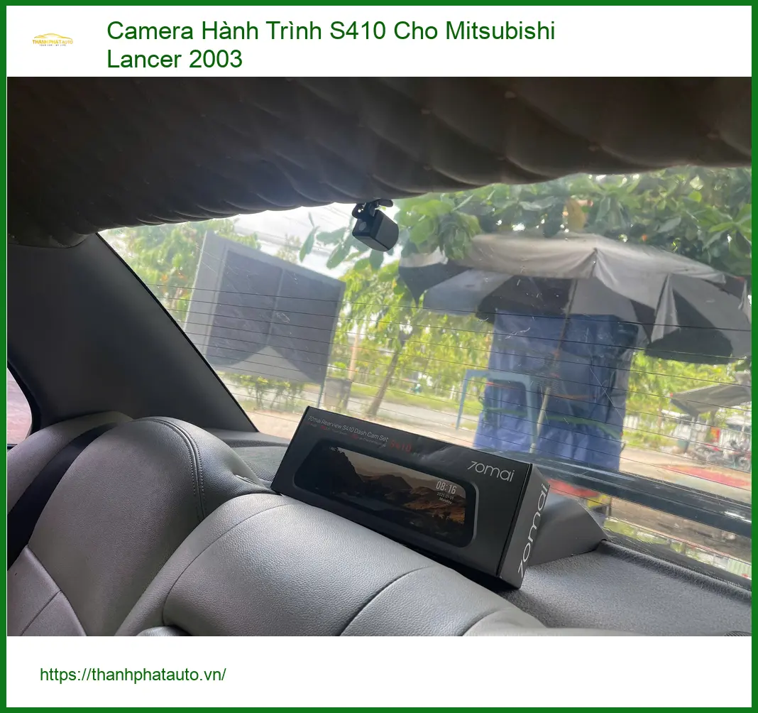 Anh Tùng lắp Camera Hành Trình S410 cho Mitsubishi Lancer 2003 tại Quận 9 ảnh thực tế 3
