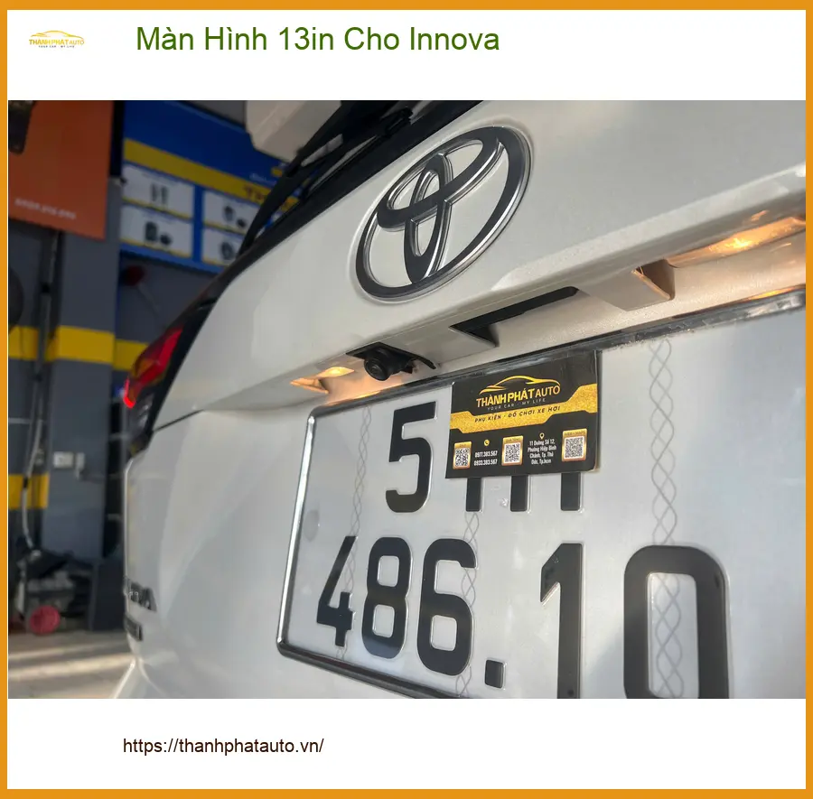 Chị Diệu lắp Màn Hình 13in cho Innova tại Quận 9 vì màn zin quá nhỏ