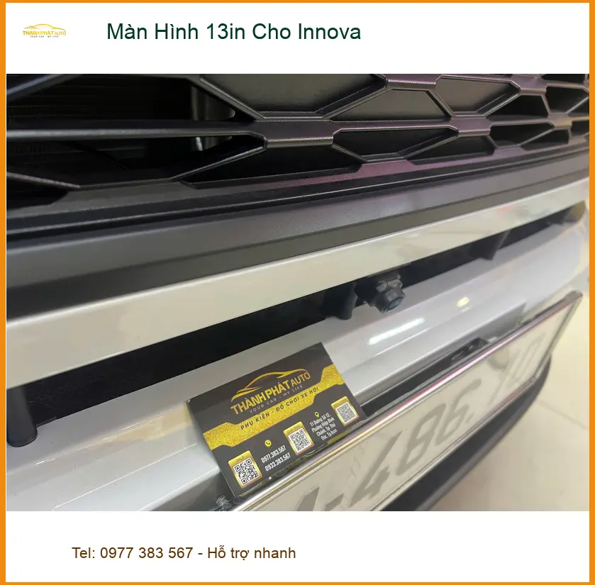 Chị Diệu lắp Màn Hình 13in cho Innova tại Quận 9 vì màn zin quá nhỏ ảnh thực tế 2